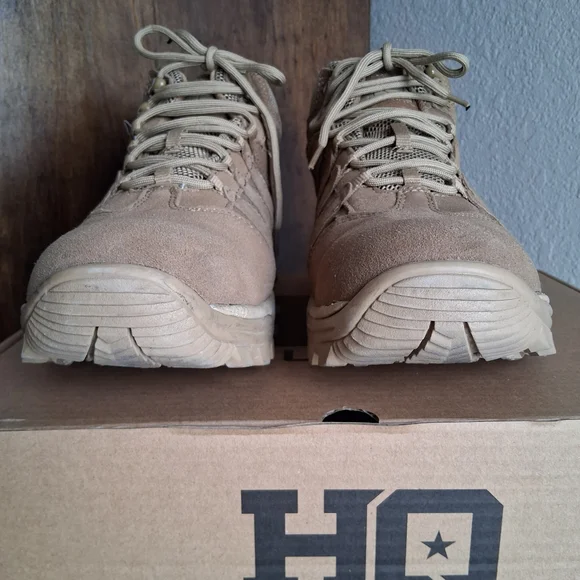 🔥 HQ Ortholite Waterproof Tactical Hiking Brown Outdoor Boots Sz.11.5 D - Picture 3 of 13